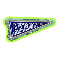 Akron Zips Ua Sticker by The University of Akron