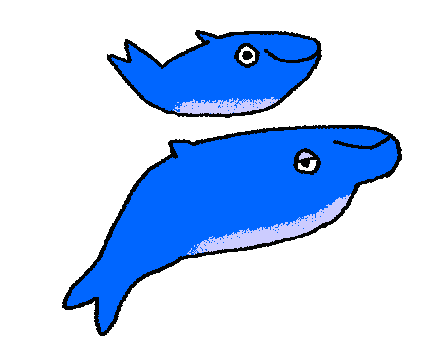 Earth Whale Sticker by Alabaster Pizzo