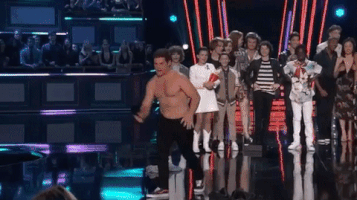 Adam Devine Crowd Dive GIF by MTV Movie & TV Awards