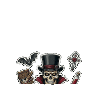 Halloween Skull Sticker