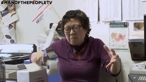 stop talking blah blah blah GIF by Man Of The People with Pat Tomasulo