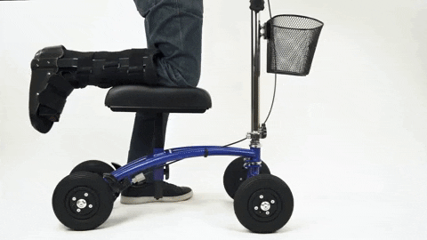 RentAKneeWalker giphygifmaker rolling knee scooter knee walker GIF