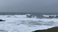 Rough Surf Lashes Fort Bragg Coast