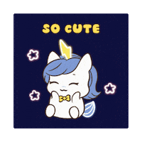 Bu Cuteness Overload Sticker by Brave Unicorn