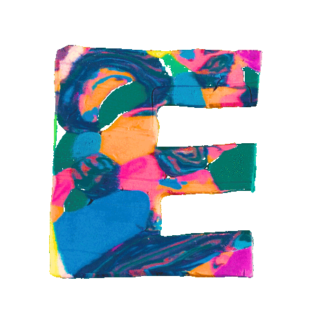 E Alphabet Sticker by angie amaro