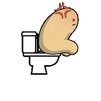 Pooping Shitting Sticker