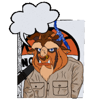 Beast Pun Sticker by AD