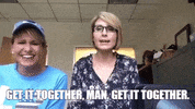 Chicksonright come on get it together chicks on the right mock and daisy GIF