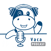 Podcast Vaca Sticker by Transmedia Comunicación y Prensa