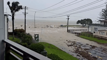 Cyclone Gabrielle Brings Coastal Flooding to New Zealand's North Island