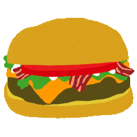 fast food eating Sticker by Mikkeller