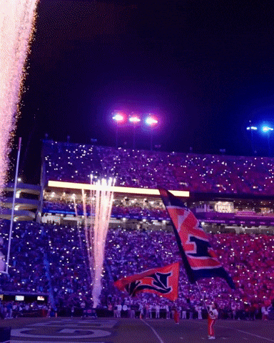 Auburn Football Fireworks GIF by Auburn Tigers