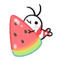 Summer Eating Sticker by pikaole