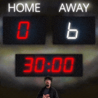 Home: 0, Away 6