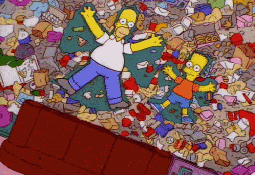 Homer Simpson Trash GIF