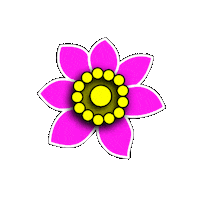 GundicaArt pink flower pink flower spring flower Sticker