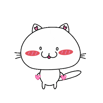 Nabistudio cat i love you cute cat nabi Sticker