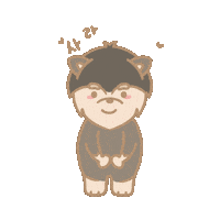 I Love You Dog Sticker