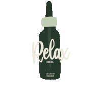 Cbd Oil Relax Sticker by Le Lab du Bonheur
