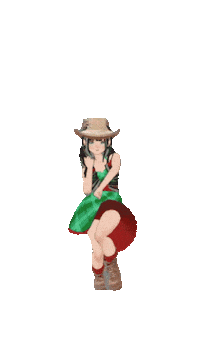 Festa Junina Girl Sticker