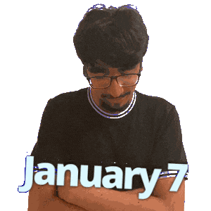 January 7 Sticker