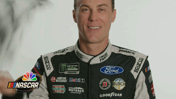 kevin harvick flag GIF by NASCAR on NBC