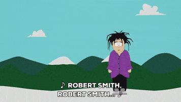 robert smith singing GIF by South Park 