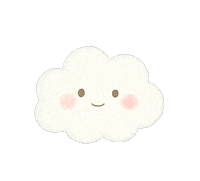 Cloud 白 Sticker