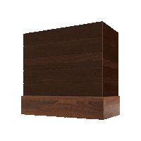 Hoodsly_ espresso hoodsly walnut band box hood with shiplap Sticker