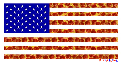 American Flag Pizza GIF