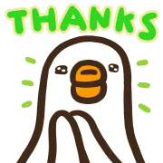 Thanks Sticker