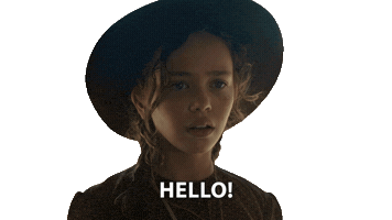 Little House On The Prairie Hello Sticker by NETFLIX
