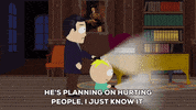 looking butters stotch GIF by South Park 