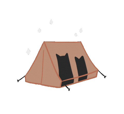 Camping Starry Night Sticker