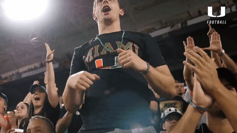 college football yes GIF by Miami Hurricanes