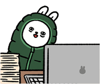 懶散兔與啾先生 Sticker
