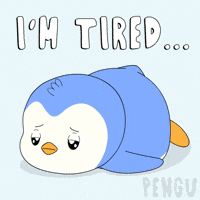 Tired Good Night GIF by Pudgy Penguins