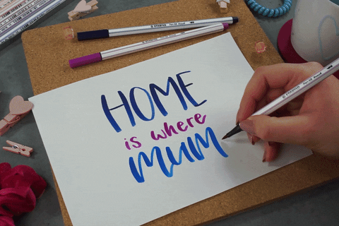 Mom Home GIF by STABILO