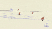 Flowers 2D Animation GIF by Amanda Bonaiuto
