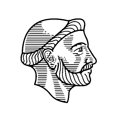 Monk Scriptorium Sticker by STUDIO OCTOPUS