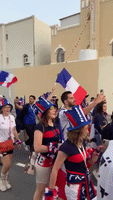 France Fans Parade Down Streets of Doha