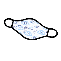 Mask Quarantine Sticker by Cartoules Press