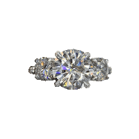 Round Moissanite Sticker by Lauren B Jewelry