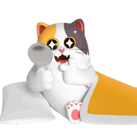 Cat Wakeup Sticker by Liberty Cats Emojis