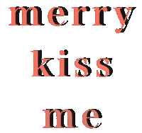 Merry Christmas Kiss Sticker