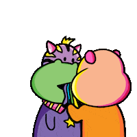 MerryPals fight rainbow star colorful Sticker