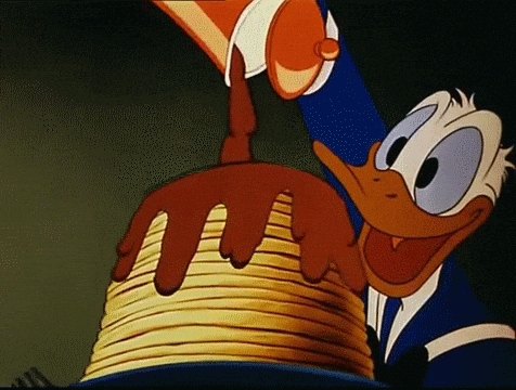 Donald Duck Breakfast GIF