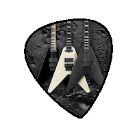 theguitarmaster music black guitar germany Sticker