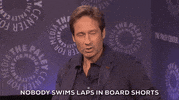 gillian anderson red speedo GIF by The Paley Center for Media