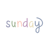 Days Of The Week Rainbow Sticker